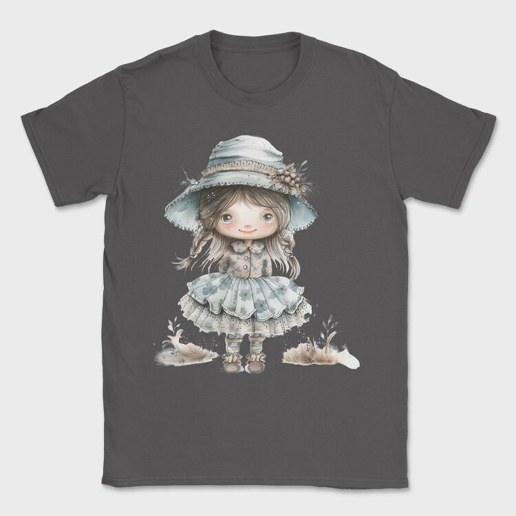 Blue Vintage Girl, Tricou Barbati (Unisex)