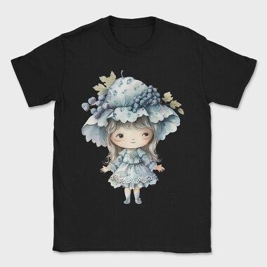 Blue Whimsical Girl, Tricou Barbati (Unisex)