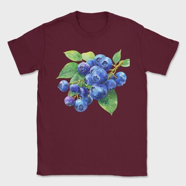 Blueberries Branch, Tricou Barbati (Unisex)