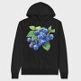 Blueberries Branch, Hanorac Oversize Barbati (Unisex)