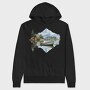 Boat Mountain Reflection, Hanorac Oversize Barbati (Unisex)