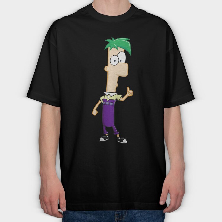 Phineas and Ferb 4, Tricou Oversize Barbati (Unisex)