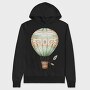 Boho Balloon Bear, Hanorac Oversize Barbati (Unisex)
