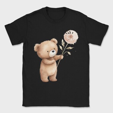 Boho Bear Flower, Tricou Barbati (Unisex)