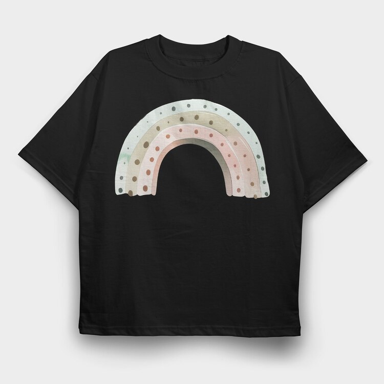 Boho Candy Rainbow, Tricou Oversize Barbati (Unisex)