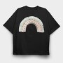 Boho Candy Rainbow, Tricou Oversize Barbati (Unisex)