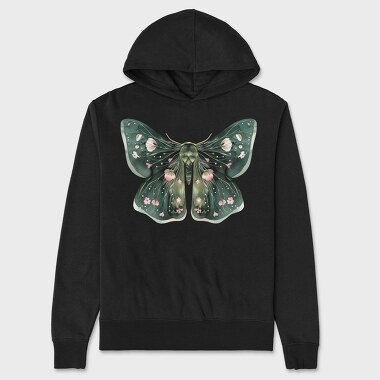 Boho Fantasy Moth, Hanorac Oversize Barbati (Unisex)