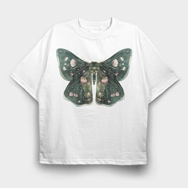 Boho Fantasy Moth, Tricou Oversize Barbati (Unisex)