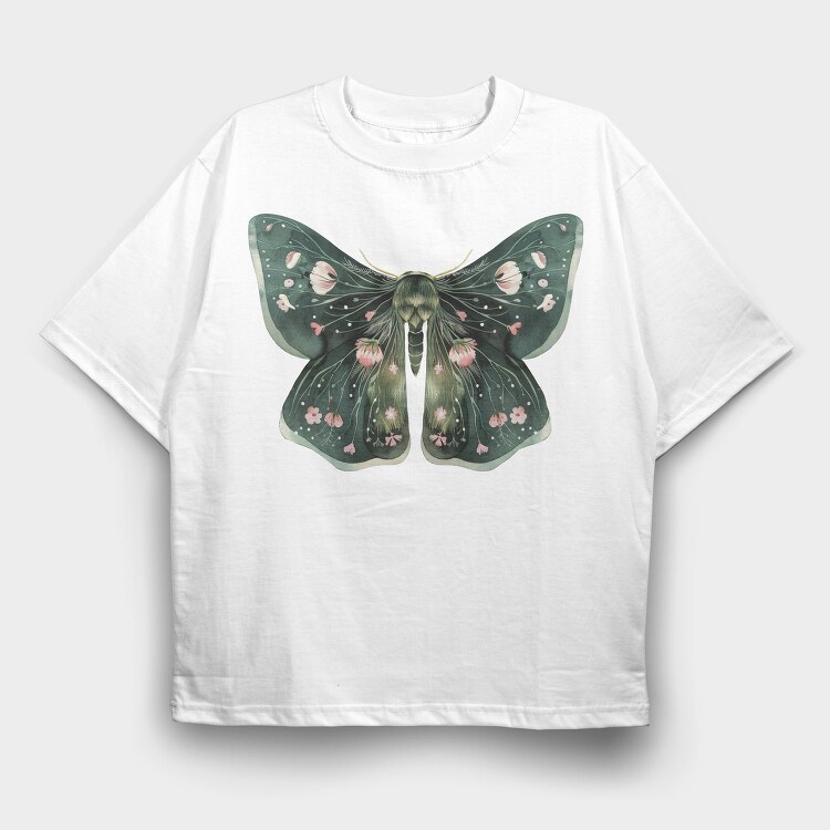 Boho Fantasy Moth, Tricou Oversize Barbati (Unisex)