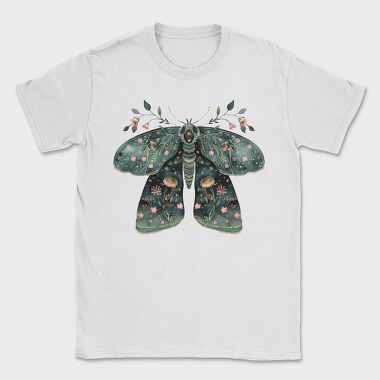 Boho Floral Moth, Tricou Barbati (Unisex)