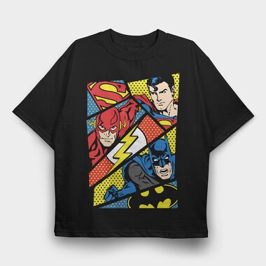Superman Batman, Tricou Oversize Barbati (Unisex)