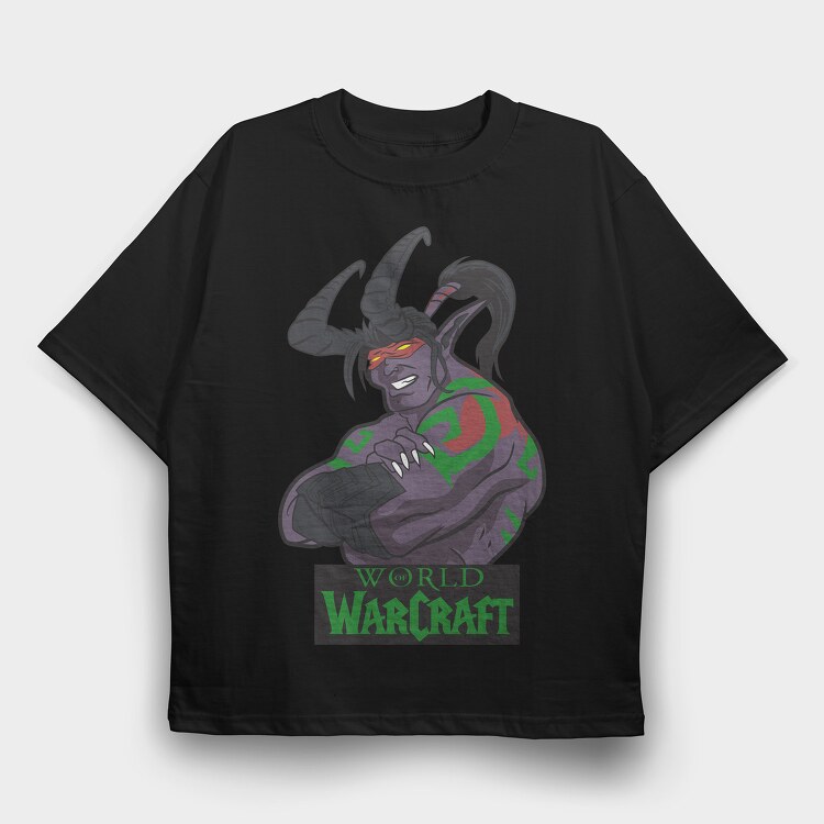 Warcraft 9, Tricou Oversize Barbati (Unisex)