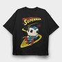 Superman Comics, Tricou Oversize Barbati (Unisex)