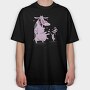 Cow and Chiken, Tricou Oversize Barbati (Unisex)