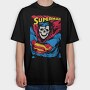 Superman Skull, Tricou Oversize Barbati (Unisex)