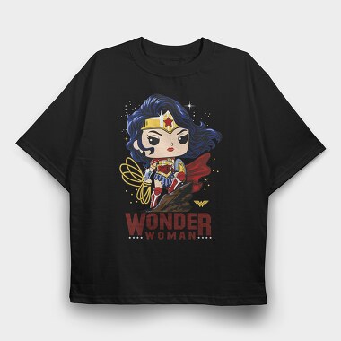 Wonder Woman Comics, Tricou Oversize Barbati (Unisex)