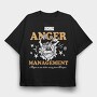 Tasmanian Devil Anger, Tricou Oversize Barbati (Unisex)