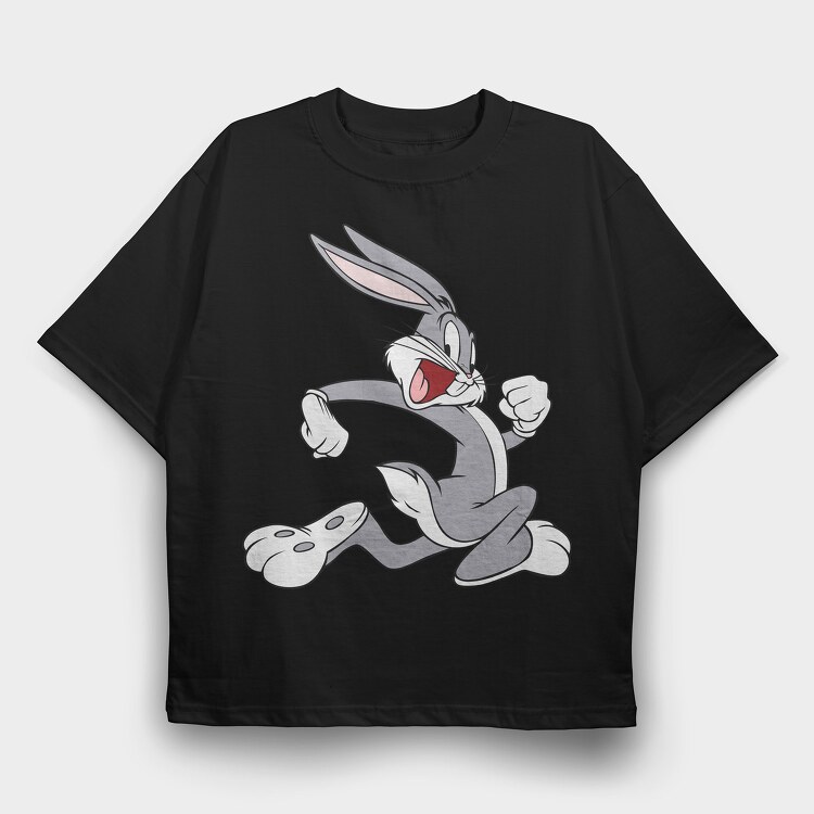 Cartoon Retro Bugs Bunny 1, Tricou Oversize Barbati (Unisex)