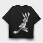 Cartoon Retro Bugs Bunny 3, Tricou Oversize Barbati (Unisex)