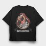Tasmanian Devil Outta Control, Tricou Oversize Barbati (Unisex)