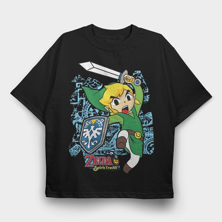 Zelda, Tricou Oversize Barbati (Unisex)