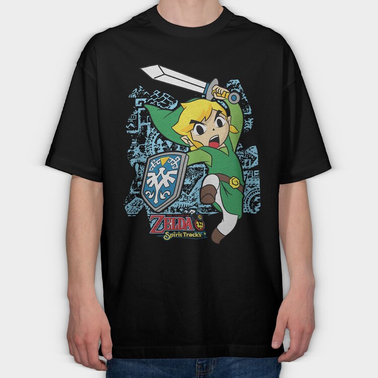 Zelda, Tricou Oversize Barbati (Unisex)