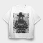 Anonymous Mugshot, Tricou Oversize Barbati (Unisex)