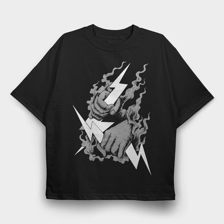 Catching Thunder, Tricou Oversize Barbati (Unisex)