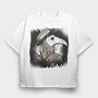 Dark Plague Doctor, Tricou Oversize Barbati (Unisex)