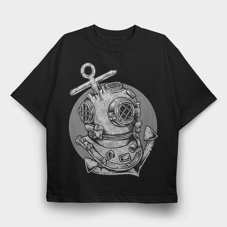 Deep Sea, Tricou Oversize Barbati (Unisex)