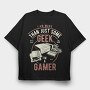 Geek Gamer, Tricou Oversize Barbati (Unisex)