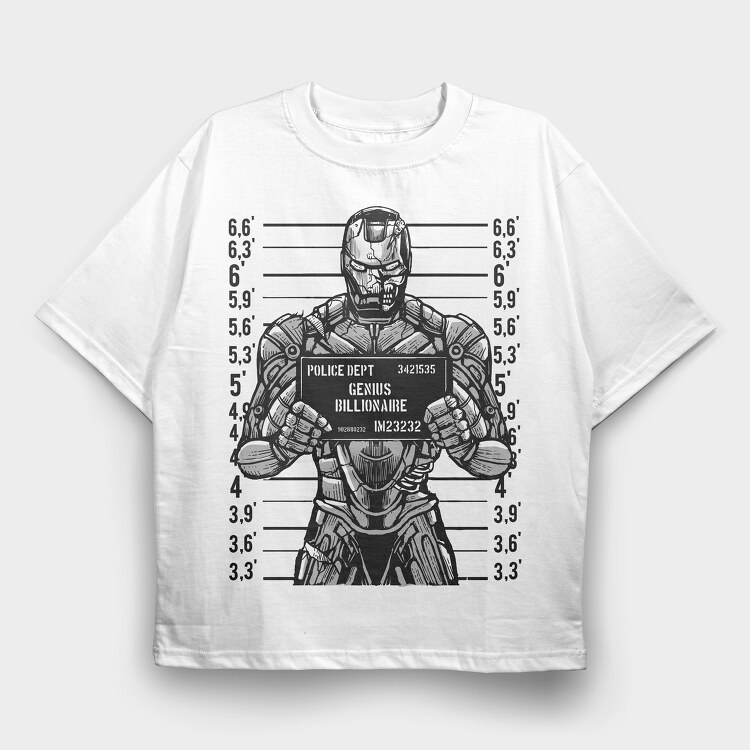 Genius Billionaire, Tricou Oversize Barbati (Unisex)