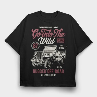 Go Into The Wild, Tricou Oversize Barbati (Unisex)