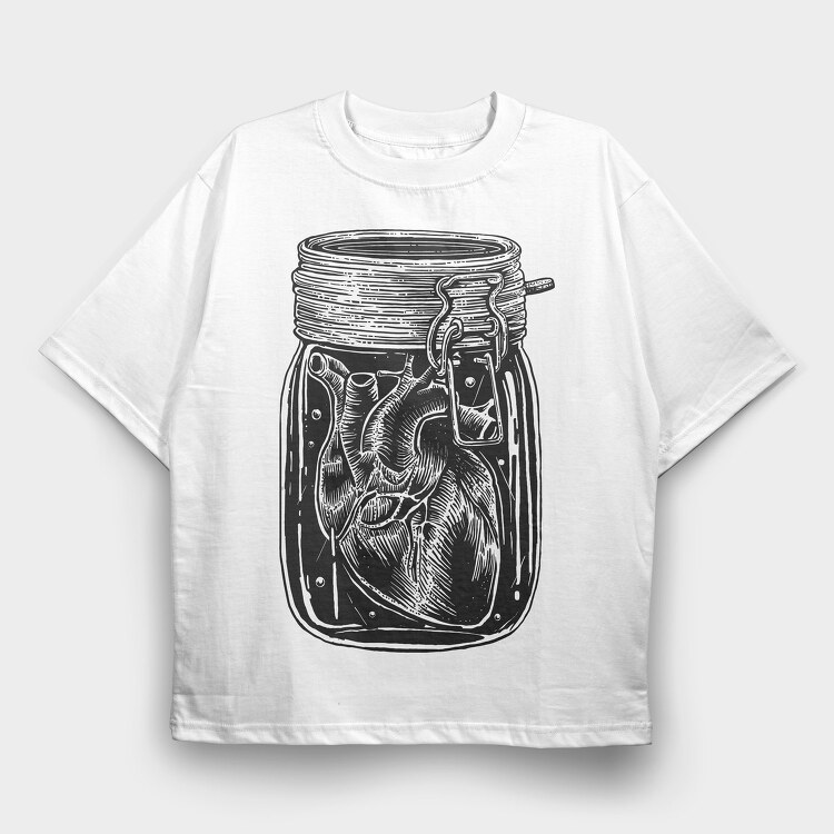 Jar Of Heart, Tricou Oversize Barbati (Unisex)