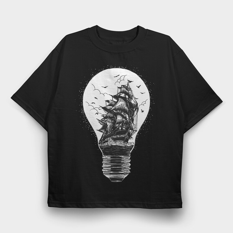 Light Of Journey, Tricou Oversize Barbati (Unisex)