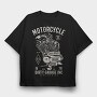 Motorcycle Full Speed Engine, Tricou Oversize Barbati (Unisex)
