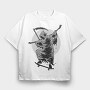 Reaper Skater, Tricou Oversize Barbati (Unisex)