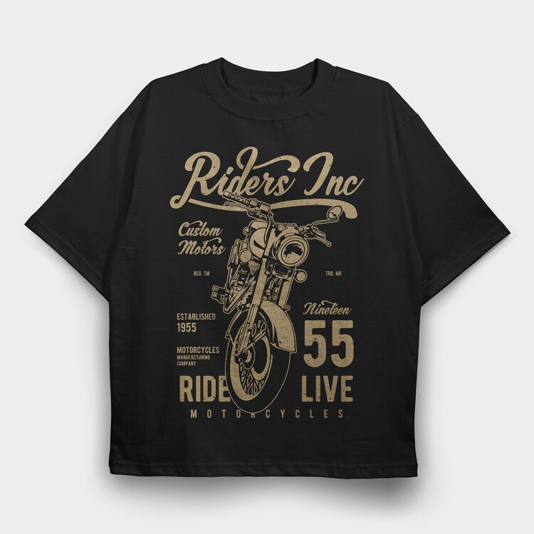 Riders, Tricou Oversize Barbati (Unisex)