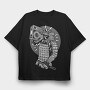 Samurai Boombox, Tricou Oversize Barbati (Unisex)