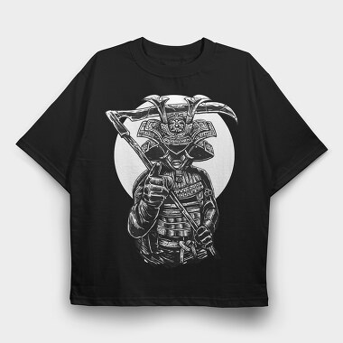 Samurai Reaper, Tricou Oversize Barbati (Unisex)