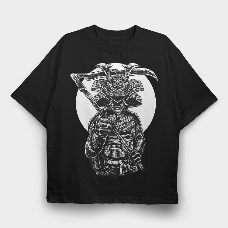 Samurai Reaper, Tricou Oversize Barbati (Unisex)