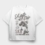 Skate Or Die, Tricou Oversize Barbati (Unisex)