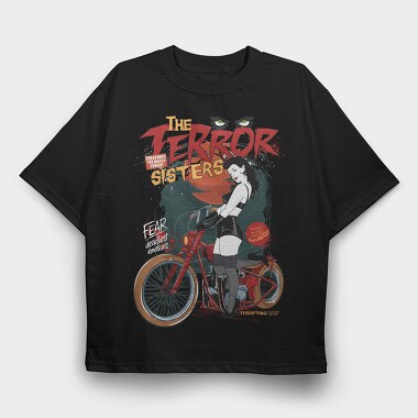 Terror Sisters, Tricou Oversize Barbati (Unisex)