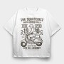 The Scooterist1980, Tricou Oversize Barbati (Unisex)