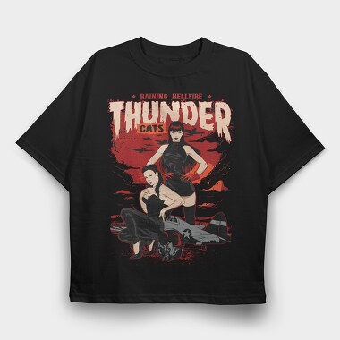 Thunder Cats, Tricou Oversize Barbati (Unisex)