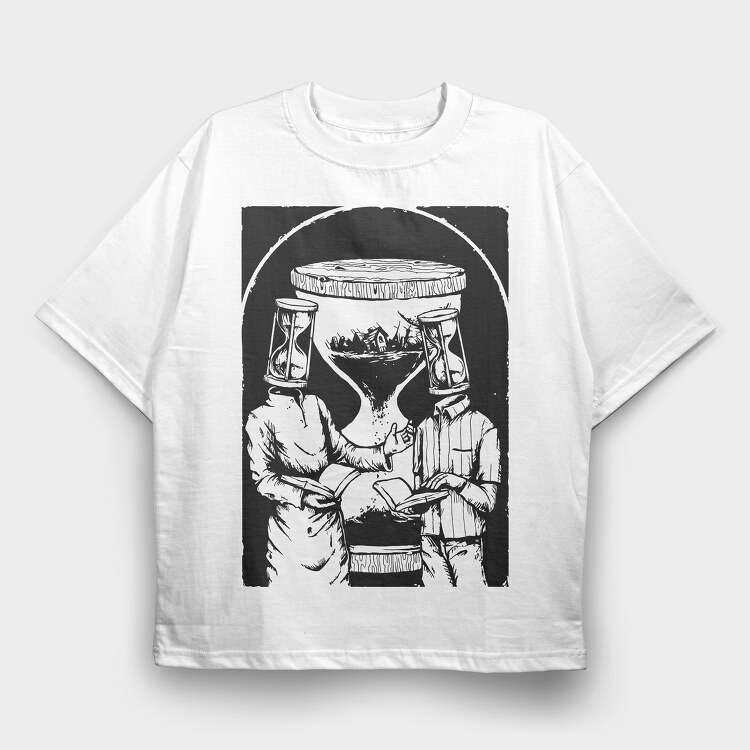 Time, Tricou Oversize Barbati (Unisex)