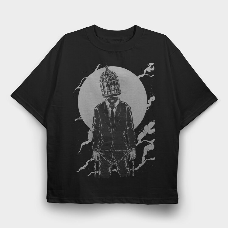 World Cage, Tricou Oversize Barbati (Unisex)