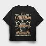 World'S Best Fisherman, Tricou Oversize Barbati (Unisex)