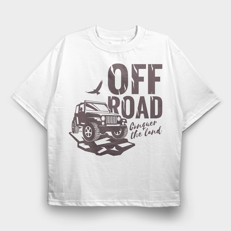 Off Road 3, Tricou Oversize Barbati (Unisex)