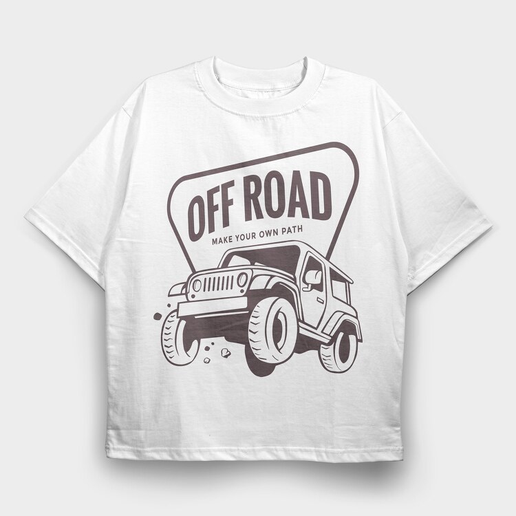 Off Road, Tricou Oversize Barbati (Unisex)